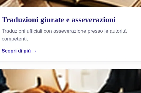 Traduzioni giurate e asseverazioni