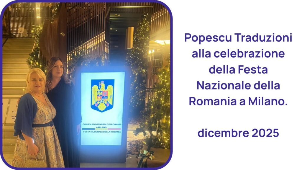 Popescu Traduzioni alla celebrazione della Festa Nazionale della Romania a Milano